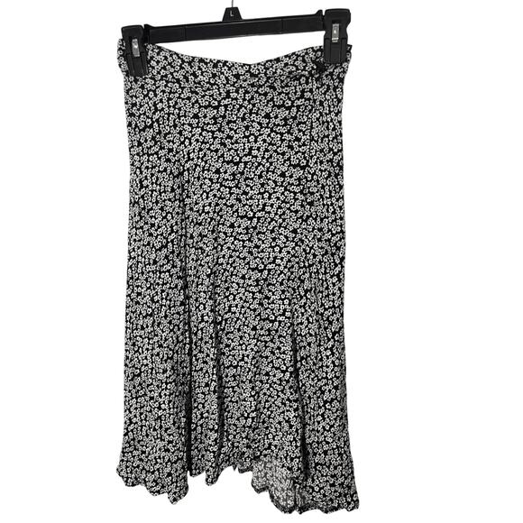 XS Women's CottageCore Farm Floral Slip Midi Skirt - Picture 1 of 7